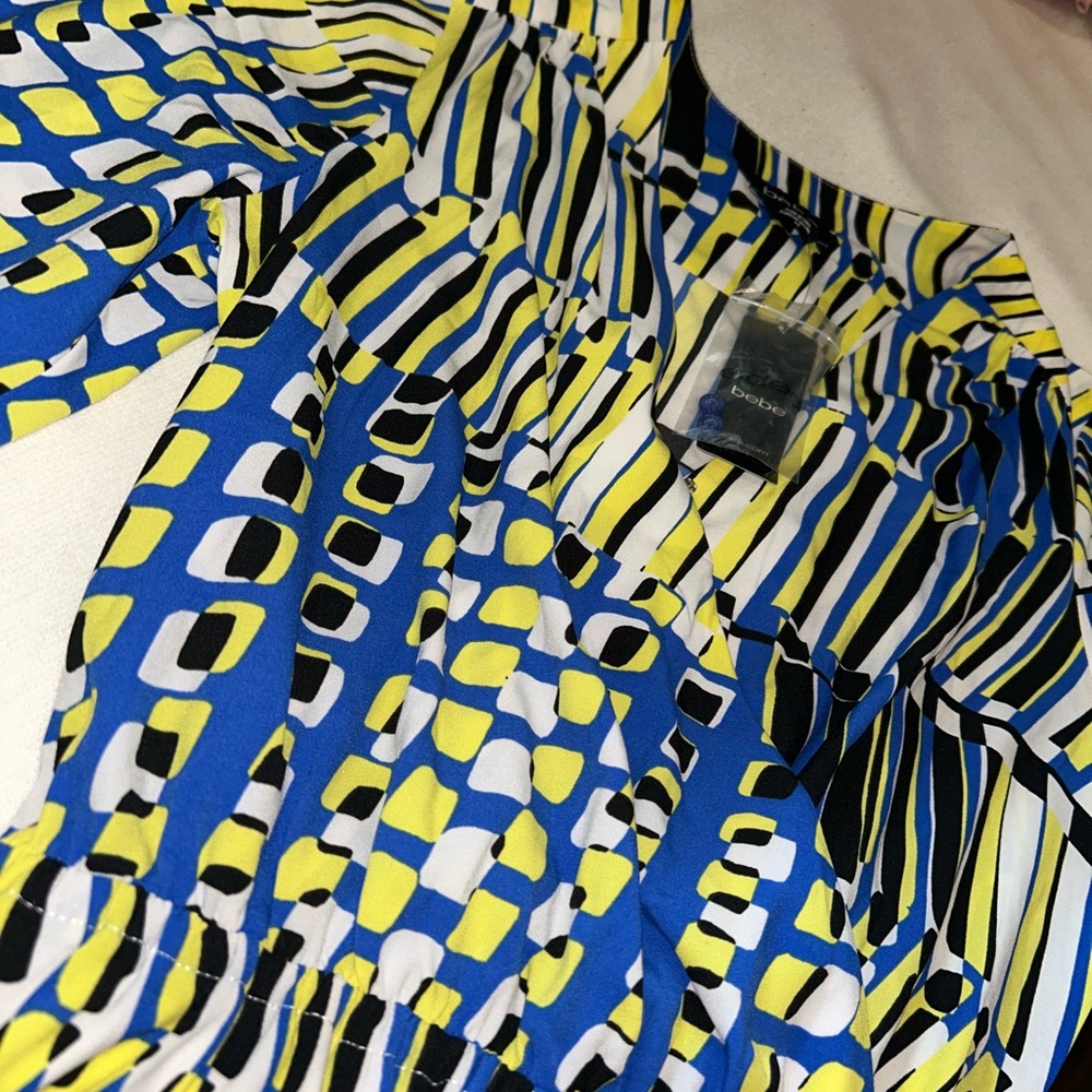 bebe brand new long sleeve / shorts romper
